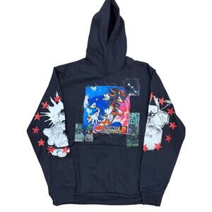 Ghost Supply Patchwork Sonic Adventure 2 Rare discontinued Hoodie graphic patch
